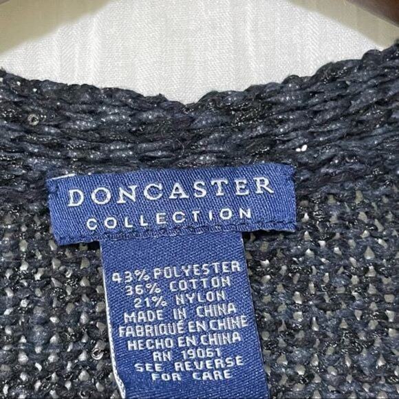 Doncaster Womens Cardigan Sweater Womens XS Long Sleeve Open Front - Picture 6 of 8